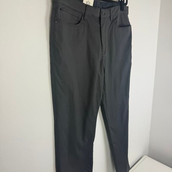 NWT English Laundry Mens Midway Tech Stretch Straight Leg Grey Pants 34 x 30 - Picture 3 of 10